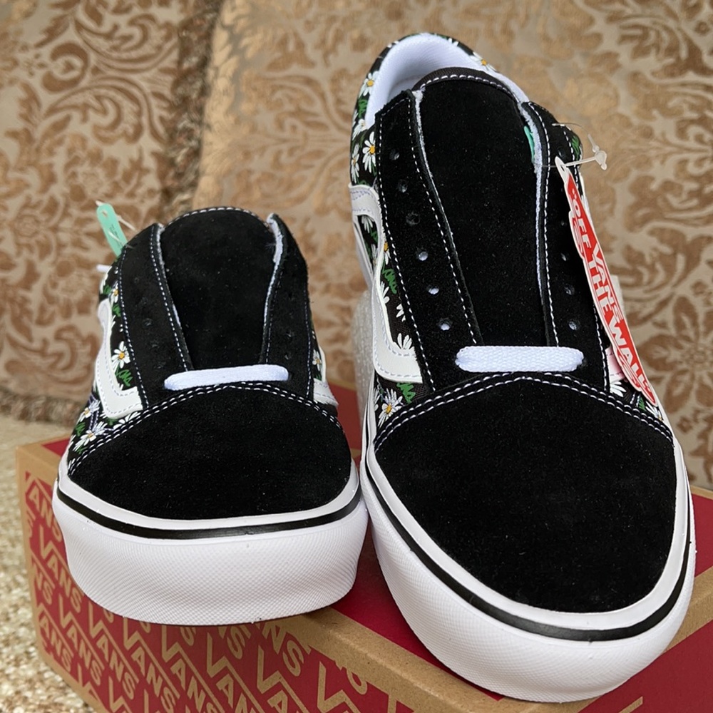 Vans Comfycush Old Skool Scribble Flower DaisyBlkM - Picture 9 of 16